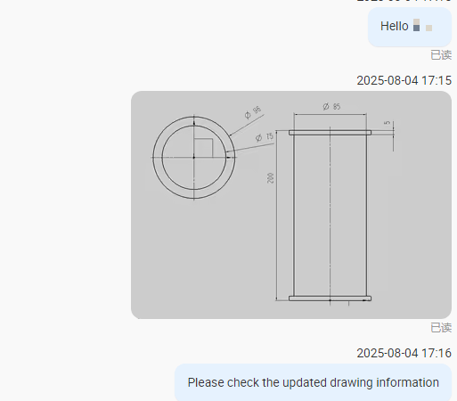 최신 회사 사례 미국 고객 - 쿼츠 튜브의 사용자 정의