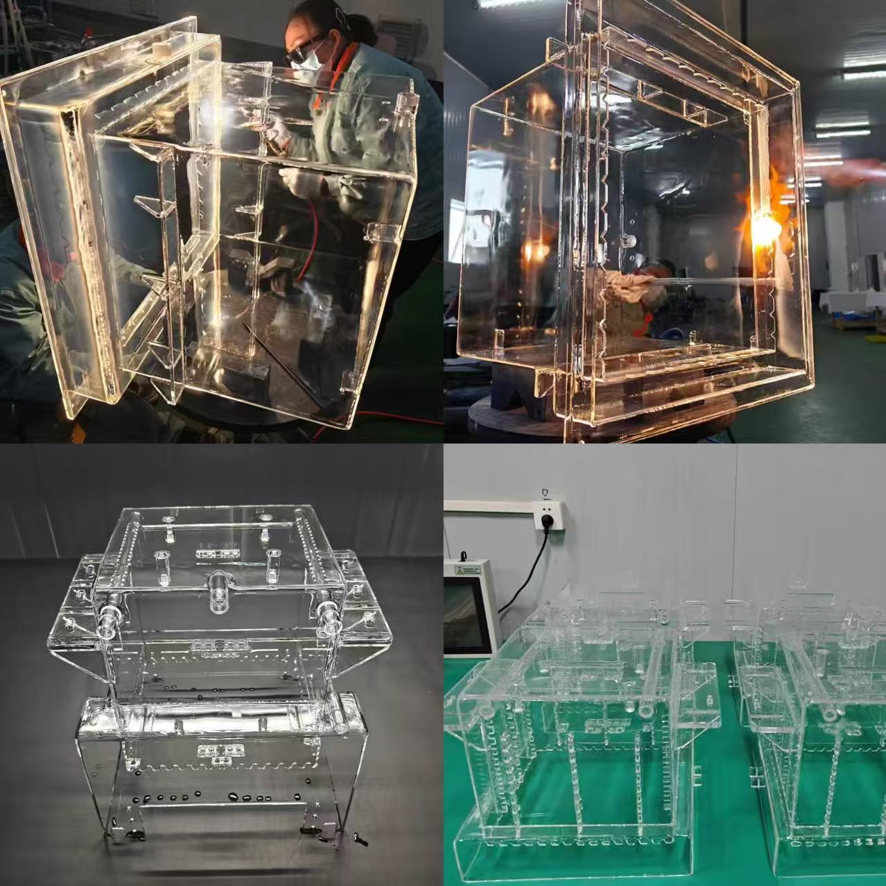 최신 회사 사례 Performance and Advantages of Quartz Square Container / Quartz Square Tank-sara