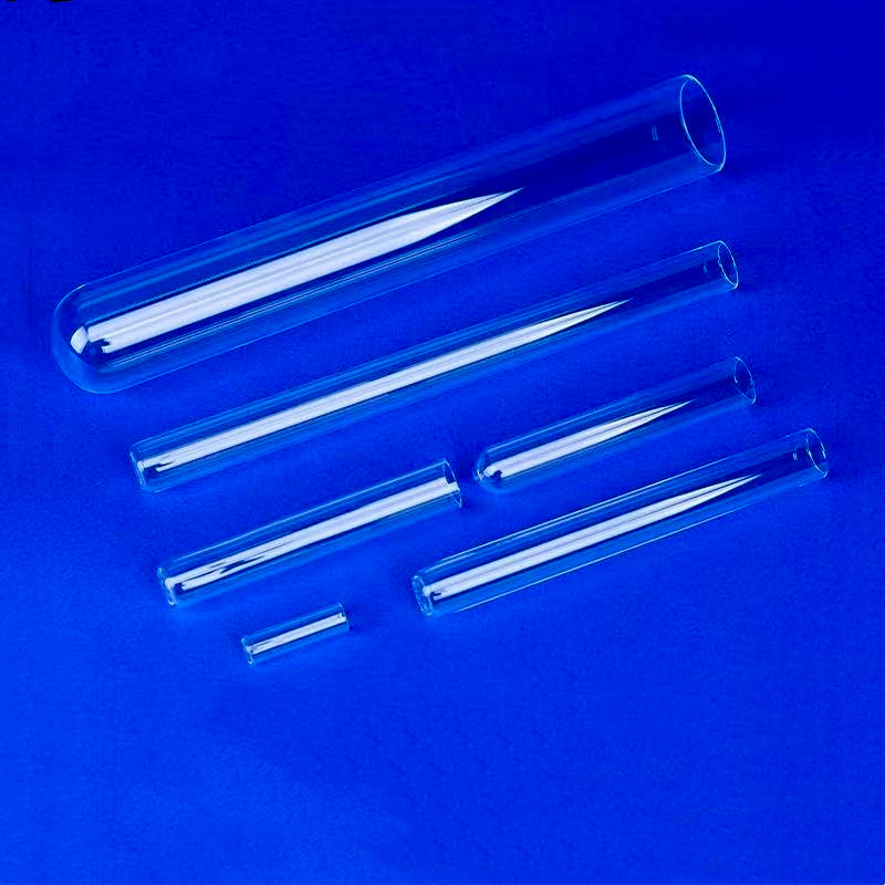 최신 회사 사례 High Purity Quartz Round Bottom Tubes for Science and Technology Laboratory-Mia