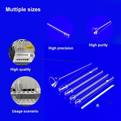 품질  High Temperature Resistant Quartz Glass BET Adsorption Tubes Corrosion Resistant Highly Transparent 공장