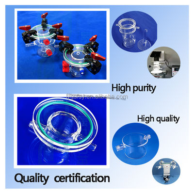 품질  High Precision Flanged Quartz Glass Reactor with Ozone Free Welding for 1100℃ Hydrogen Production 공장