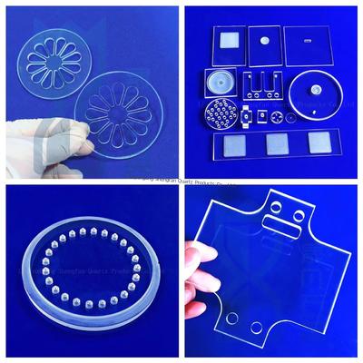품질  High Purity SIO2>99.99% Fused Quartz Plate with 92% Light Transmittance and ±0.02mm Tolerance 공장