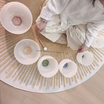 품질  6-12inch Customizable Crystal Singing Bowl Set for Sound Healing and Chakra Meditation 공장