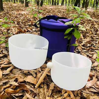 품질  Custom Logo 99.99% Pure Quartz Crystal Singing Bowl Tuned to 440Hz/432Hz for Chakra Balancing 공장