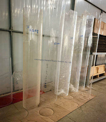 투명 고투과 석영 유리관 (우수한 전기 절연성 및 내식성)