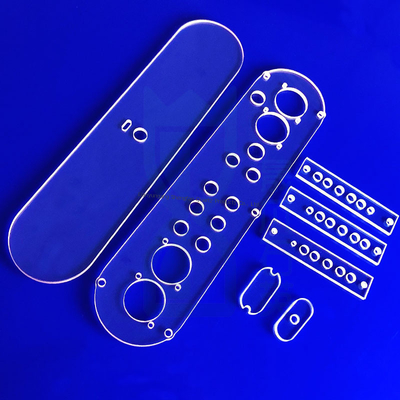 경화기용 맞춤형 고온 석영 유리 시트, 공차 ±0.02mm 및 1150C 작동 온도