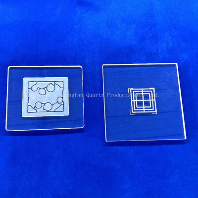 사용자 지정 Deep Processing Opaque Transmittance UV 쿼츠 유리판