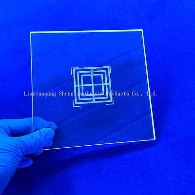 사용자 지정 Deep Processing Opaque Transmittance UV 쿼츠 유리판
