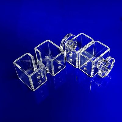 고온실험실용 고전도성, 부식 저항성 쿼츠 유리판