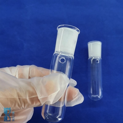 공장 사용자 지정 실험실 쿼츠 둥근 바닥 평면 시험 튜브 부식 저항 높은 온도