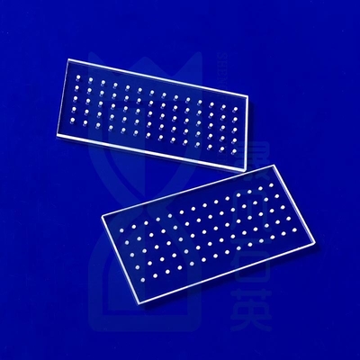 고 순수 고 온도 UV 창 perforated 융합 쿼츠 유리 판