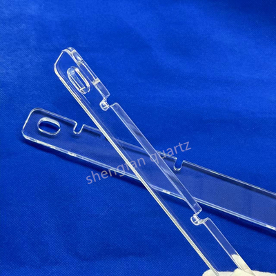 UV 맞춤형 열 저항성 녹은 실리카 쿼츠 유리 판 맑은 쿼츠 유리 기판 쿼츠 판 뚫린