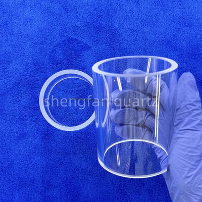 고순도 SiO2 99.99% 쿼츠 유리 튜브, 1180°C 고열점과 1100°C 팽창점