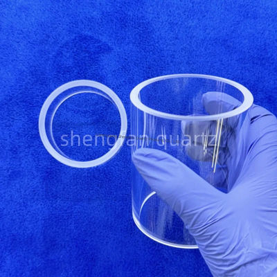 고순도 SIO2 99,99% 용해 된 쿼츠 유리 튜브 최대 1200°C까지 열 저항성