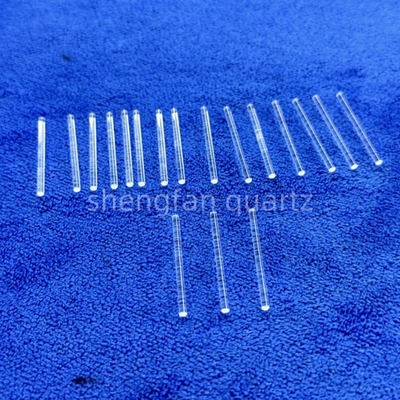 2.1mm 지름 쿼츠 유리 막대  Frosted 투명