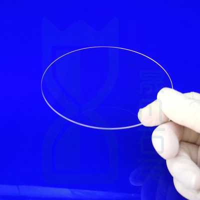 높은 빛 전송 창 껍질 쿼츠 유리 장 2 "4" 6 " 쿼츠 웨이퍼 웨이퍼 0.3mm 두께