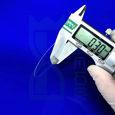 높은 빛 전송 창 껍질 쿼츠 유리 장 2 "4" 6 " 쿼츠 웨이퍼 웨이퍼 0.3mm 두께