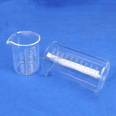 산업용 2.2g/cm3 밀도 고온 부식 방지 투명 석영 유리 비커