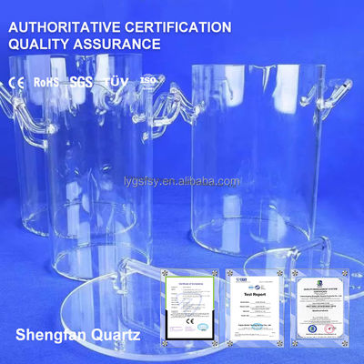 Factory Customized  5-5000Ml Fused Silica Quartz Glass Low Form Griffin Beakers