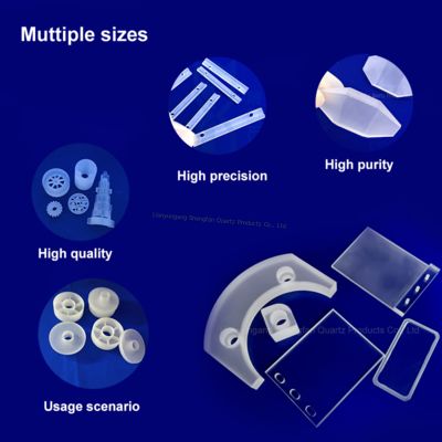 고순도 SIO2 99.99% 고온 저항 1100℃ 석영 유리판