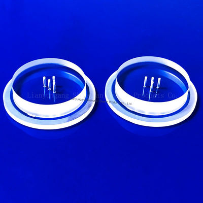 맞춤형 융합 쿼츠판 92% 광전달력 2.2g/cm3 밀도 및 1150°C 작업 온도