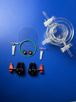 1000 °C 작업 온도와 함께 50-1000 ml의 고 투명성 광 유도 쿼츠 유리 원자로