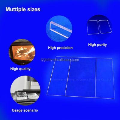 Customizable Military Grade Optical Clear Fused Quartz Plate and Quartz Glass Sheet