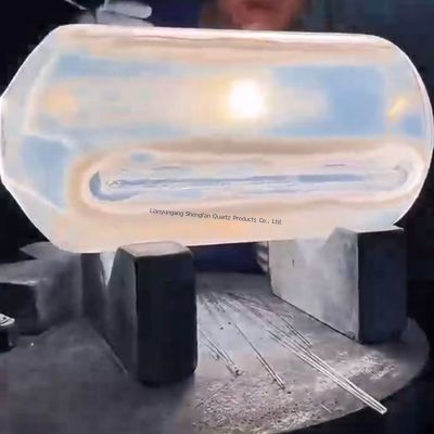 High temperature corrosion resistant transparent quartz stirring tube is used in tubular furnaces