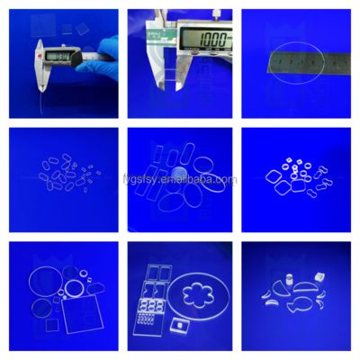 고온 융합 석영 유리판 투명 석영 유리 기판 UV 램프용