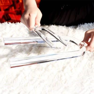 Crystal tuning fork transparent quartz gentle tapping on the ear for precise tuning and stress relief