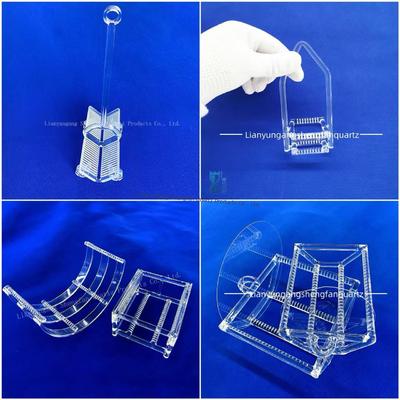 High-temperature resistant transparent quartz glass tube quartz boat