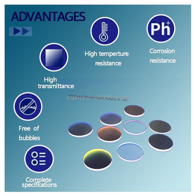 투명한 쿼츠 유리판, 높은 온도 저항과 기술 응용 용품에 대한 부패 저항