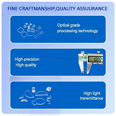 맞춤형 사이즈 고온 저항 부식 방지 석영 유리판 용융 실리카 광학 유리판