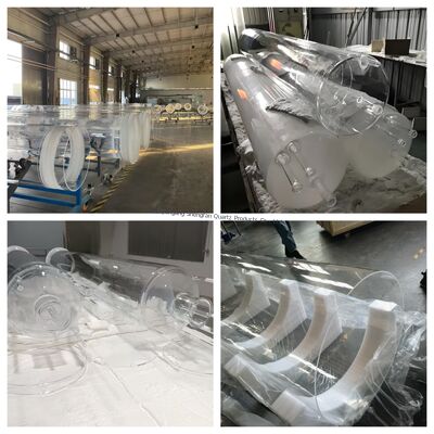 산업용 고순도 99.99% 투명 석영 유리관