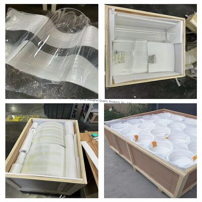 반도체 응용 용도로 좋은 전기 단열 고 열 저항성 고 광 전달 성능의 쿼츠 유리 튜브