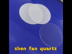 어떤 공기도 버블링시키지 않는 투명 창을 닦는 명백한 단계 용융 석영 플레이트