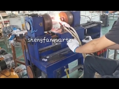 구멍을 가진 명확한 융합된 석영 배관을 더 가공하는 높은 순수성