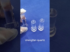 알칼리 저항 실험실을 위한 순수한 석영 시험관 공간 지상 합동 입