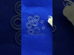 CNC 맞춤형 고온 내성 원형 정사각형 펀칭 및 롤링 쿼츠 유리 부품