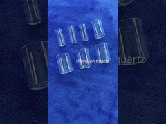 맑은 쿼츠 테스트 튜브 쿼츠 맷 스톱퍼 밀폐와 함께 긴 내구성