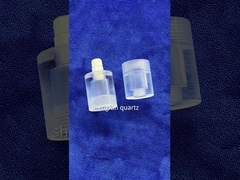 용융 실리카 석영 유리 튜브 링을 감는 나사산