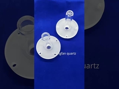 사용자 정의 압력 내구성 쿼츠 히터 튜브 고 투명 쿼츠 튜브 진공 밀폐 플랜지