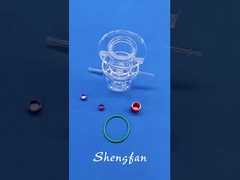 맞춤형 이중층 광 촉매 원자로 투명 쿼츠 유리 기기 P