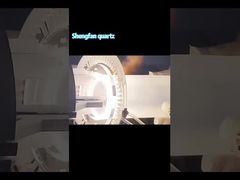 맞춤형 고온 내성 및 부식 방지 투명 석영 플랜지