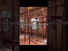 투명 석영 디스크 시트 시창 고온 저항 시연