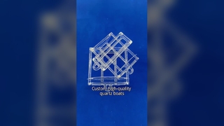 맞춤형 석영 유리 보트 고온 방지