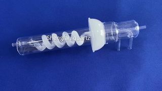 고순도 99.99% 석영 유리관 공장 맞춤형 고온 방지 나선형 튜브