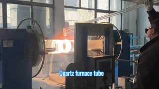 공장에서 제작한 대구경 고온 내성 용융 석영 유리관