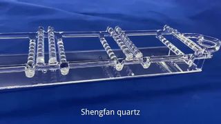 고정밀 내산성 투명 석영 보트 웨이퍼 홀더 반도체 석영 보트